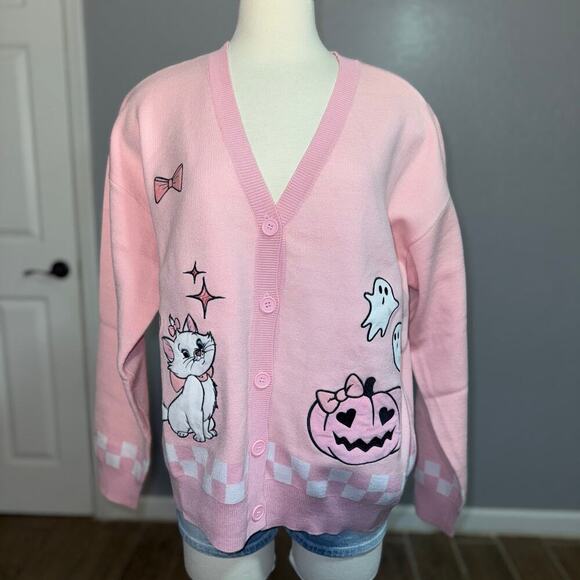 BoxLunch Sweaters - Disney The Aristocats Marie Halloween Icons Women's Cardigan, 2X